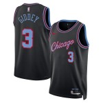 Maillot NBA Chicago Bulls Josh Giddey Nike 2025-26 City Edition Noir Swingman - Homme